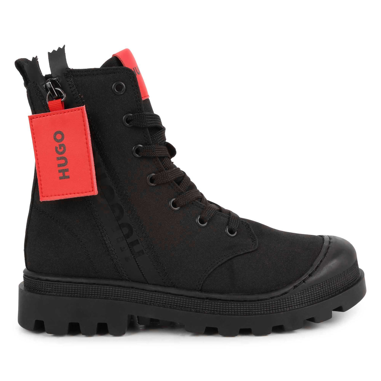 Botines HUGO negros para niños y adolescentes
