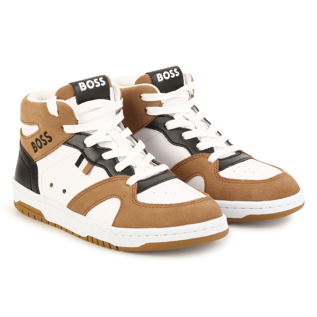 Tenis BOSS blancos para niños y adolescentes