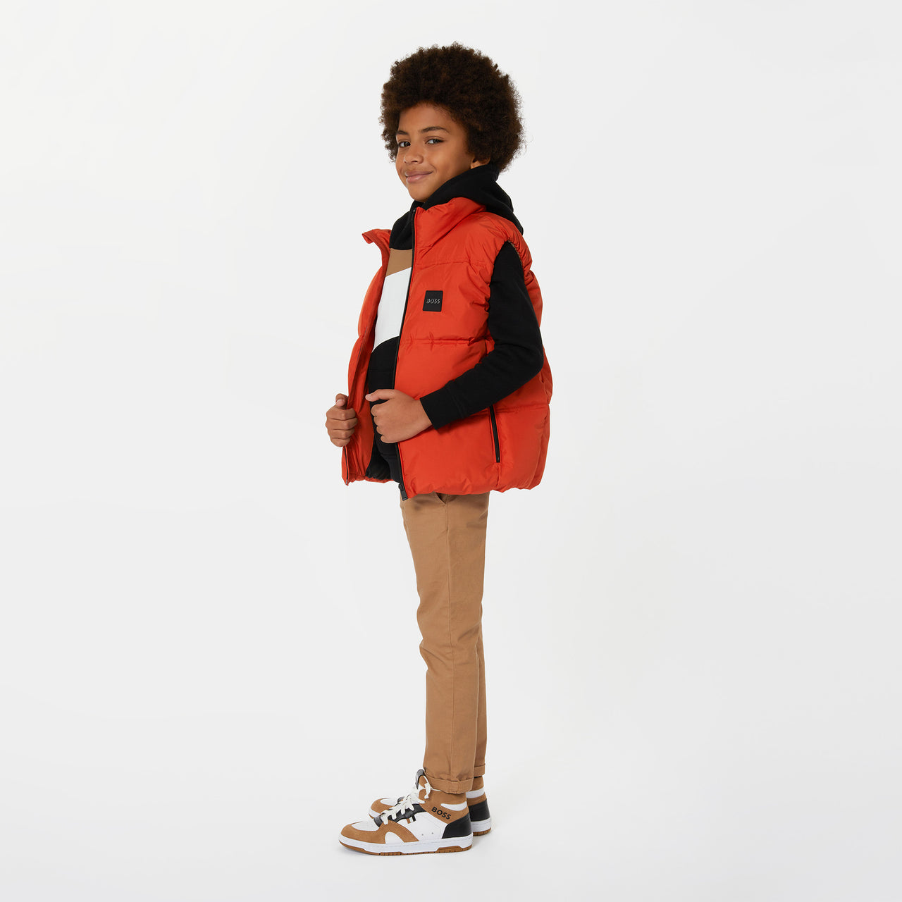 Tenis BOSS blancos para niños y adolescentes