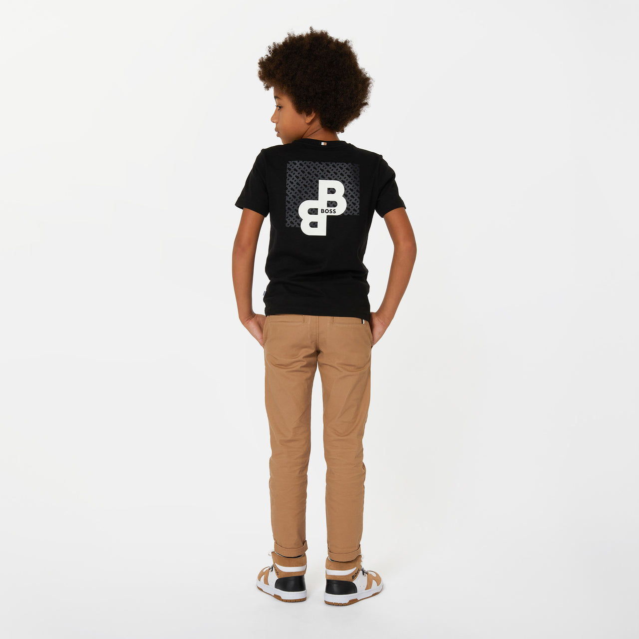 Tenis BOSS blancos para niños y adolescentes