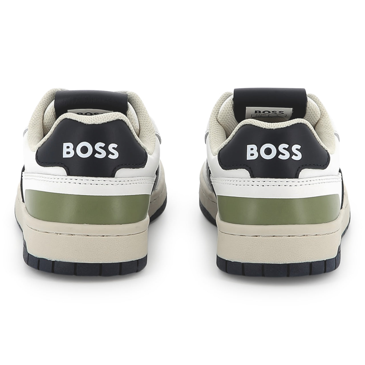BOSS Tenis para niño y adolescente con agujetas blanco detalles en diferentes colores