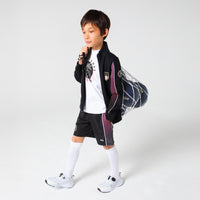 Thumbnail for BOSS Tenis para niño sin agujetas color blanco, ajustable logo BOSS al costado