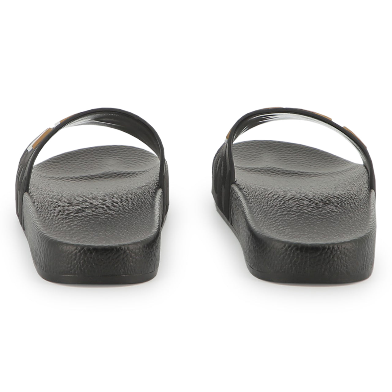 Sandalia o Chanclas Boss para niño y teen Marino logo tribandaNEGRA
