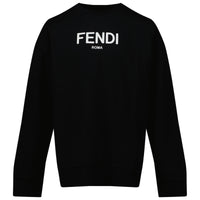 Thumbnail for Sudadera FENDI negra para niñas y adolescentes