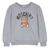 Thumbnail for Sudadera MOSCHINO gris para niños y adolescentes