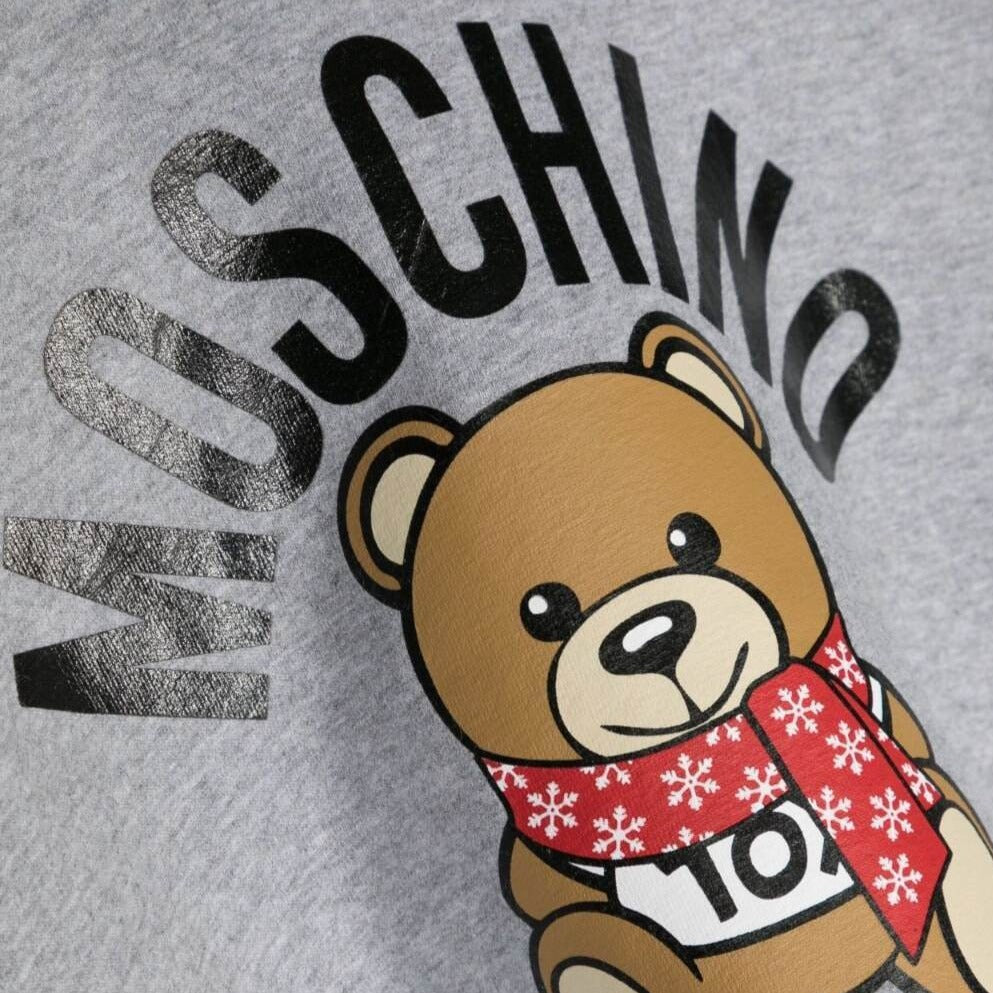 Sudadera MOSCHINO gris para niños y adolescentes