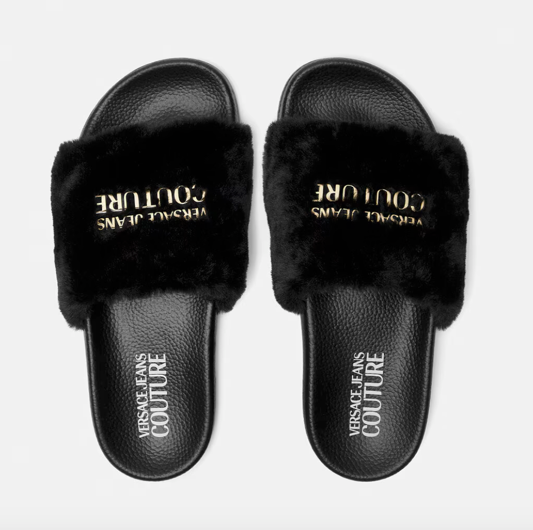 Sandalia tipo pantunfla Versace Jeans couture para mujer