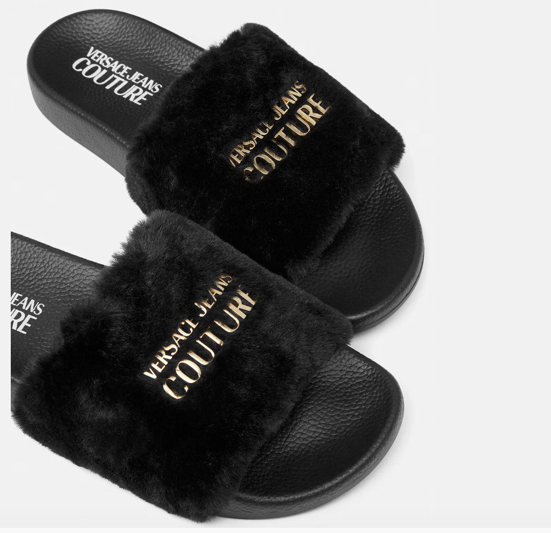 Sandalia tipo pantunfla Versace Jeans couture para mujer