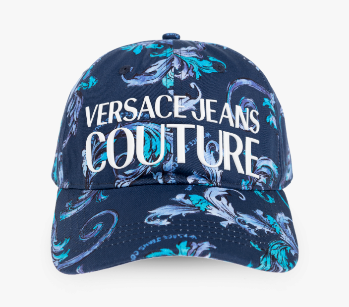 Gorra Versace blanca garigoles bordada para hombre