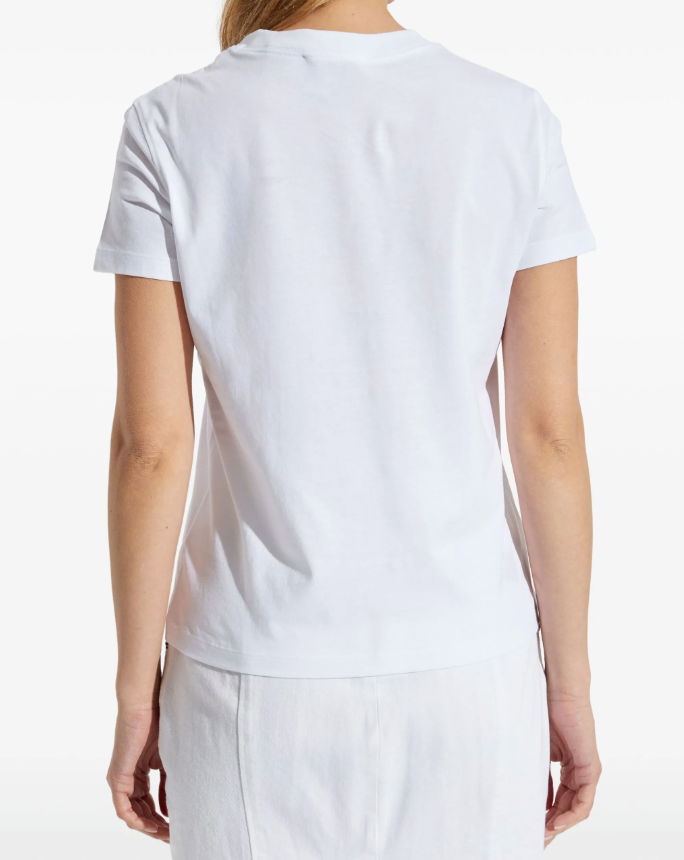 Playera Versace Jeans Couture para mujer logo lentejuelas