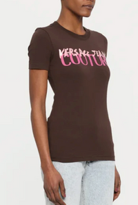 Thumbnail for Playera Versace Jeans Couture para mujer Chocolate