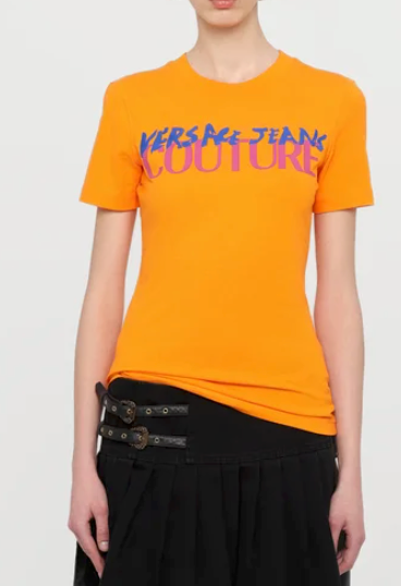Playera Versace Jeans Couture para mujer Chocolate