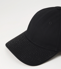 Thumbnail for Gorra para mujer Versace Jeans Couture negra Swarovsky
