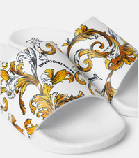 Thumbnail for Sandalia Versace Jeans Couture para mujer blanca grecas