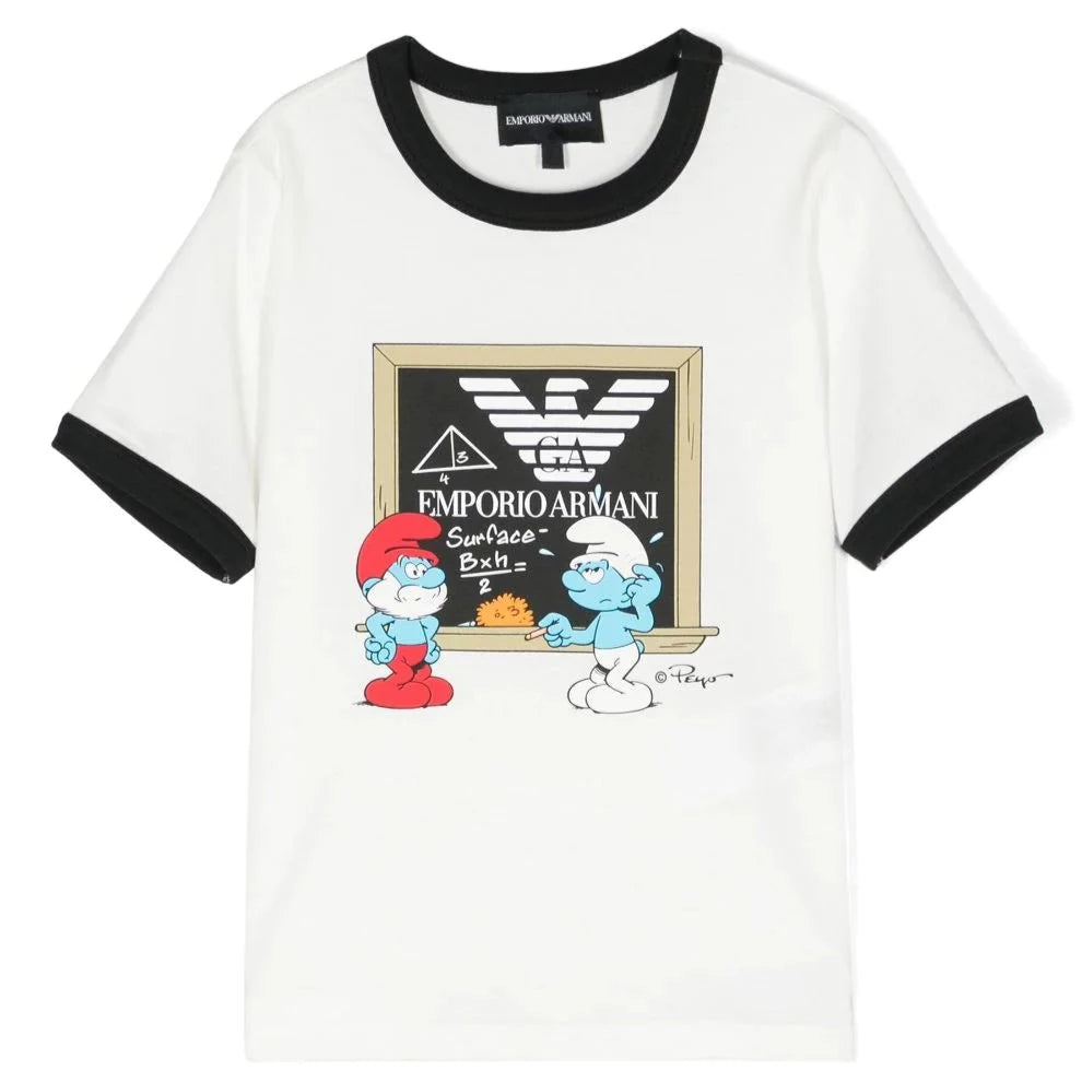 Playera EMPORIO ARMANI blanca para niño y adolescente