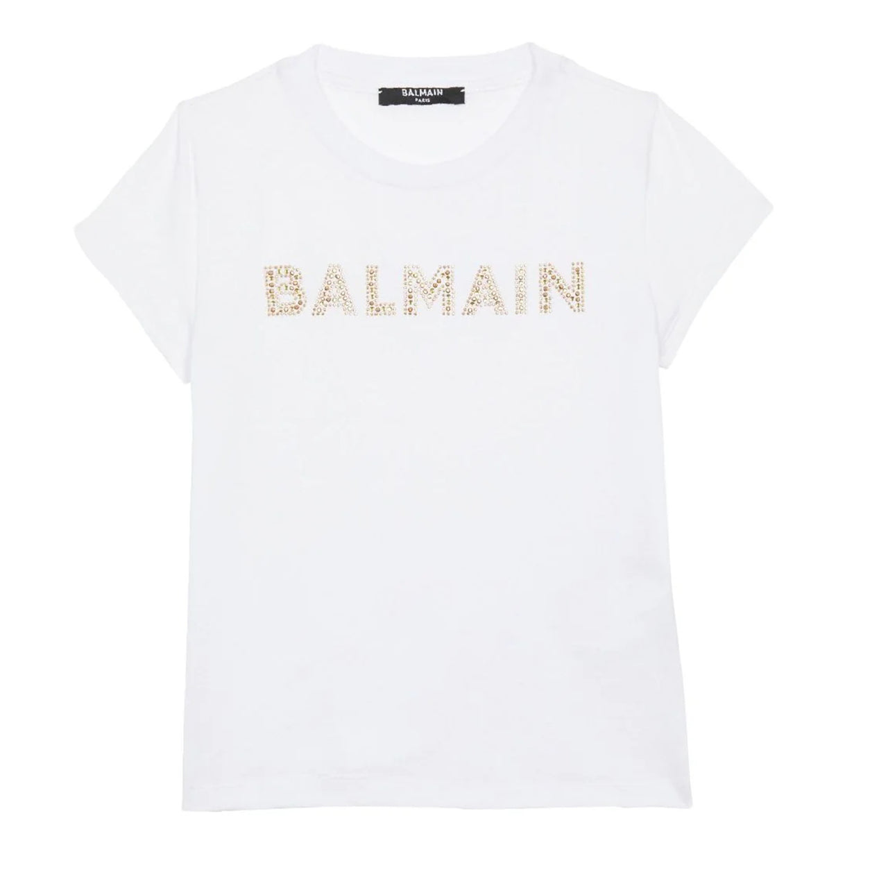 Playera BALMAIN blanca para niñas y adolescentes