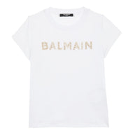 Thumbnail for Playera BALMAIN blanca para niñas y adolescentes