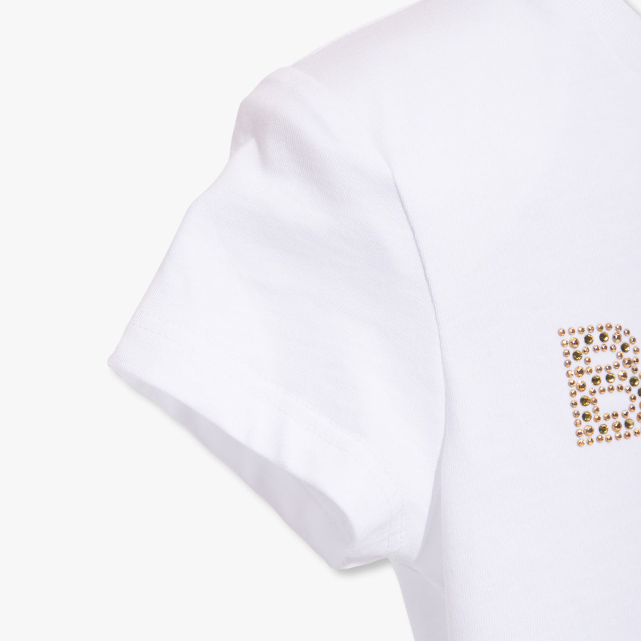 Playera BALMAIN blanca para niñas y adolescentes