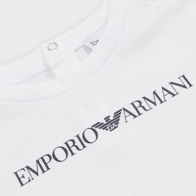 Playera EMPORIO ARMANI blanca para bebés