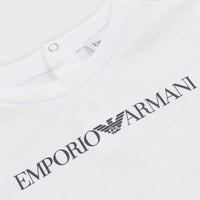 Thumbnail for Playera EMPORIO ARMANI blanca para bebés