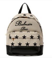 Thumbnail for Backpack  BALMAIN blanca con estrellas