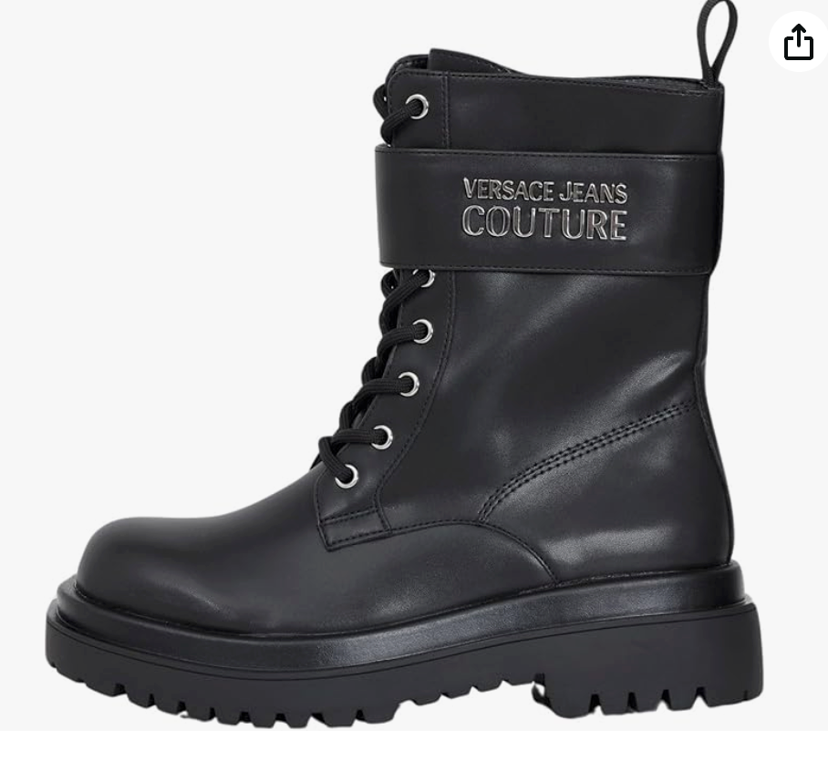 Botas Versace negras para hombre