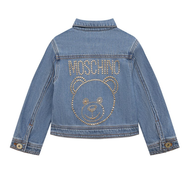 Chamarra MOSCHINO de mezclilla para niño y teen