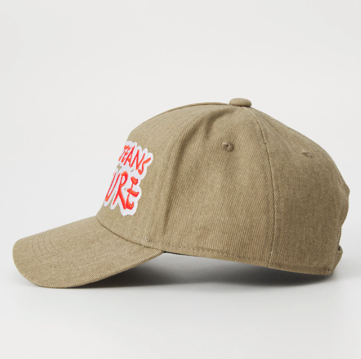 Gorra Versace Jeans Couture beige bordada