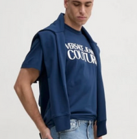 Thumbnail for Playera Versace Jeans Couture para Hombre print logo, azul marino