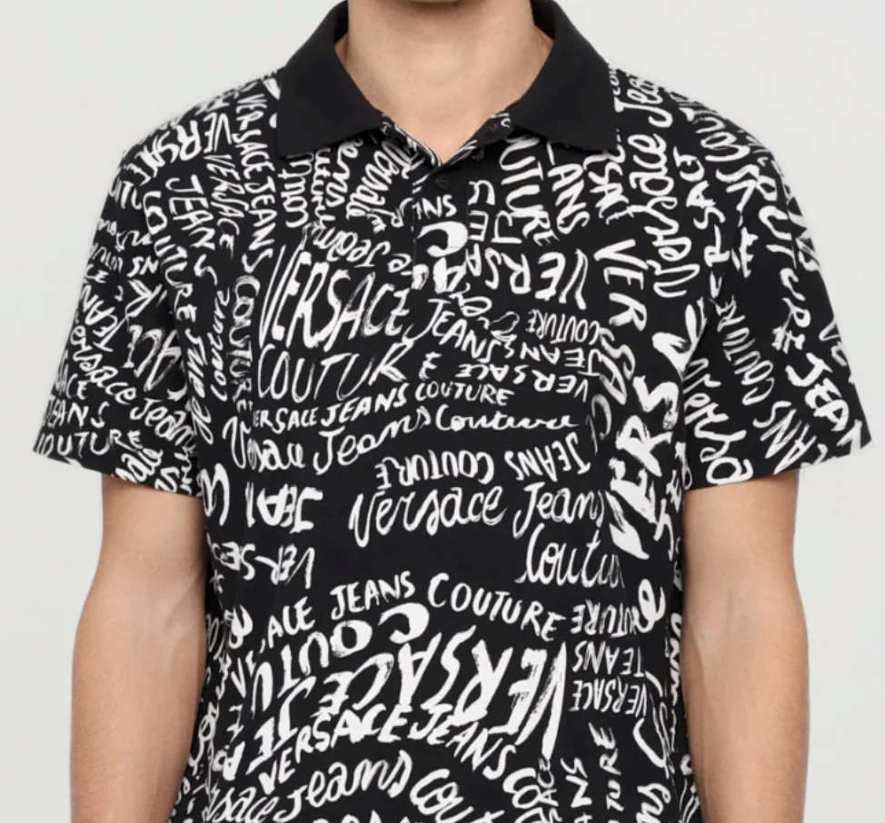 Playera Versace Jeans Couture para Hombre Negra