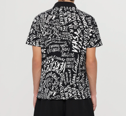 Playera Versace Jeans Couture para Hombre Negra