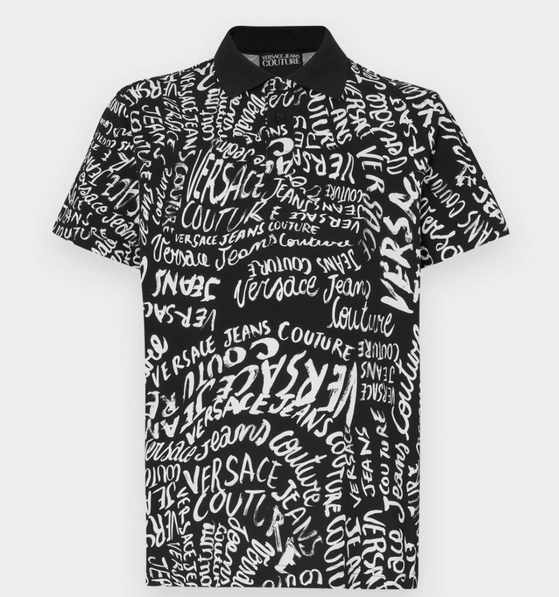 Playera Versace Jeans Couture para Hombre Negra