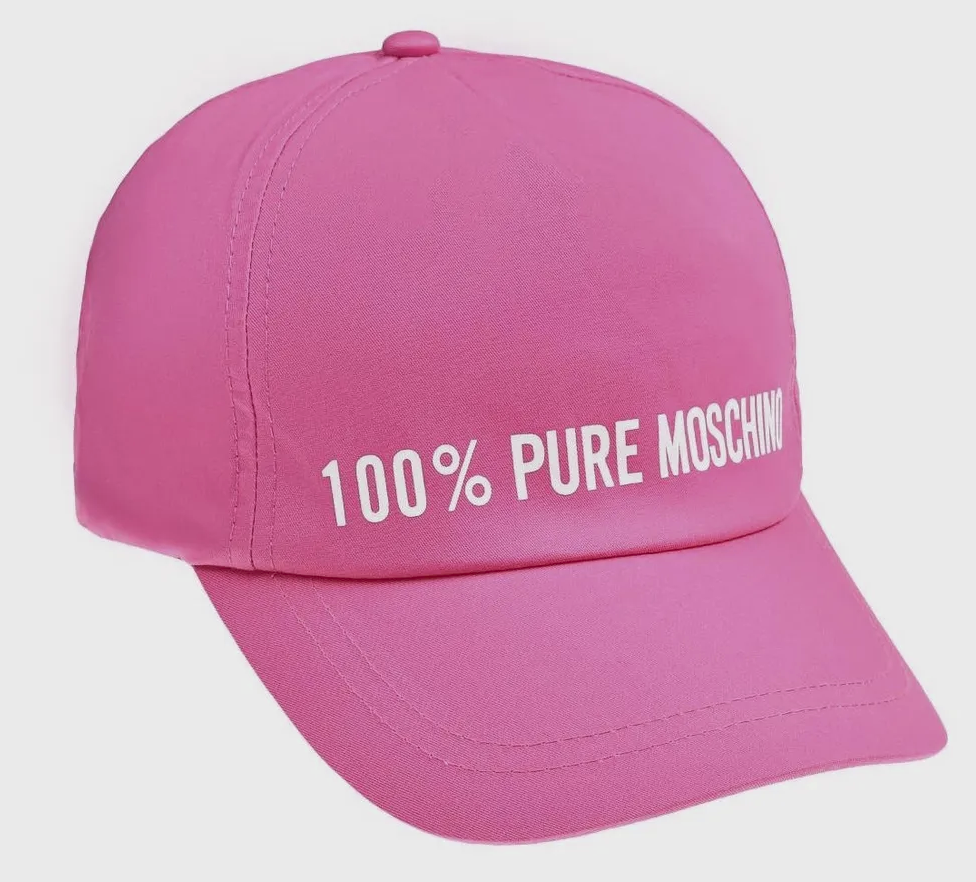 Moschino gorra para niña y teen rosa