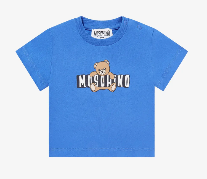 MOSCHINO Set de Short y Playera para niño Azul