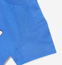 Thumbnail for MOSCHINO Set de Short y Playera para niño Azul