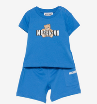 Thumbnail for MOSCHINO Set de Short y Playera para niño Azul