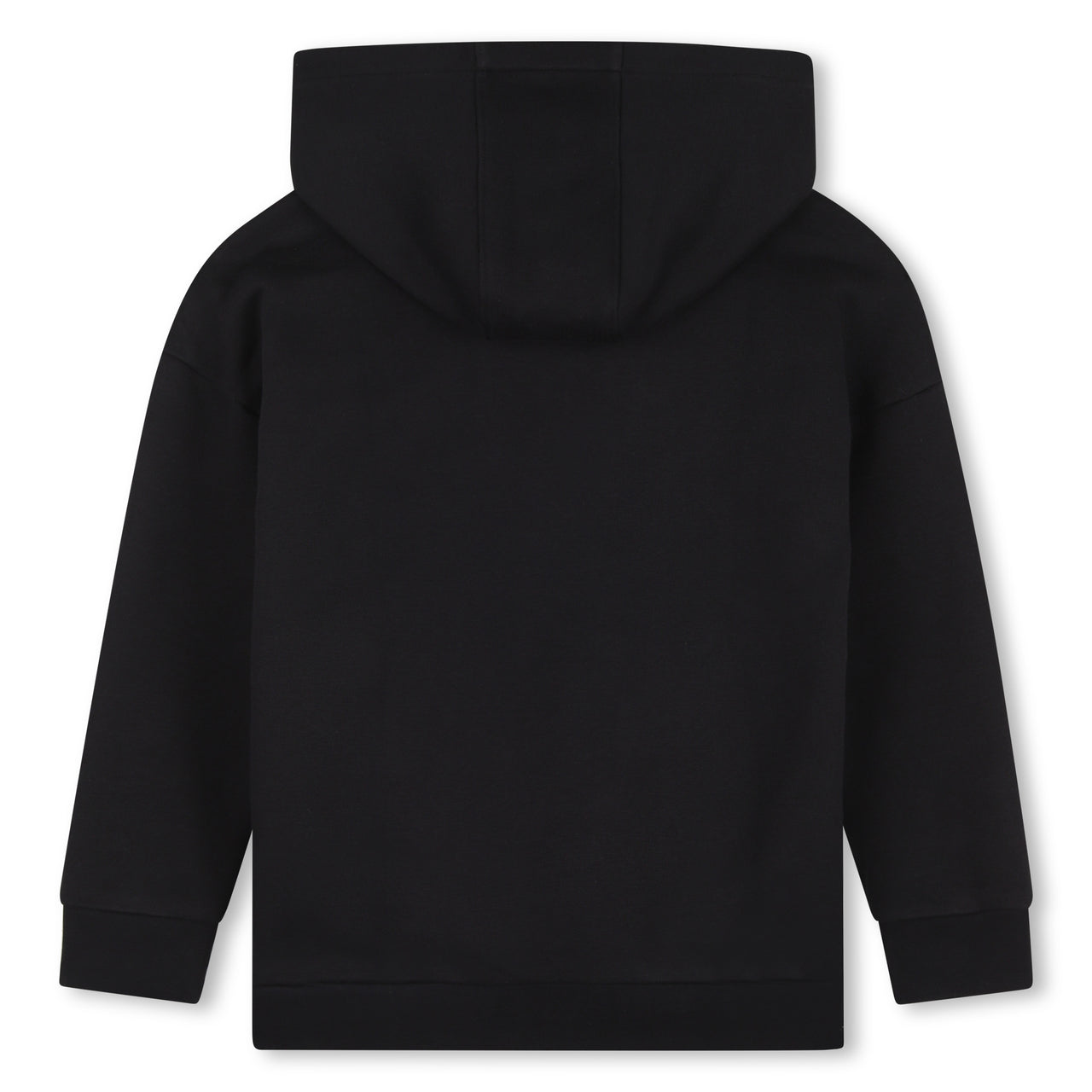 BOSS sudadera Hoodie para niño y teen negra, logo al frente