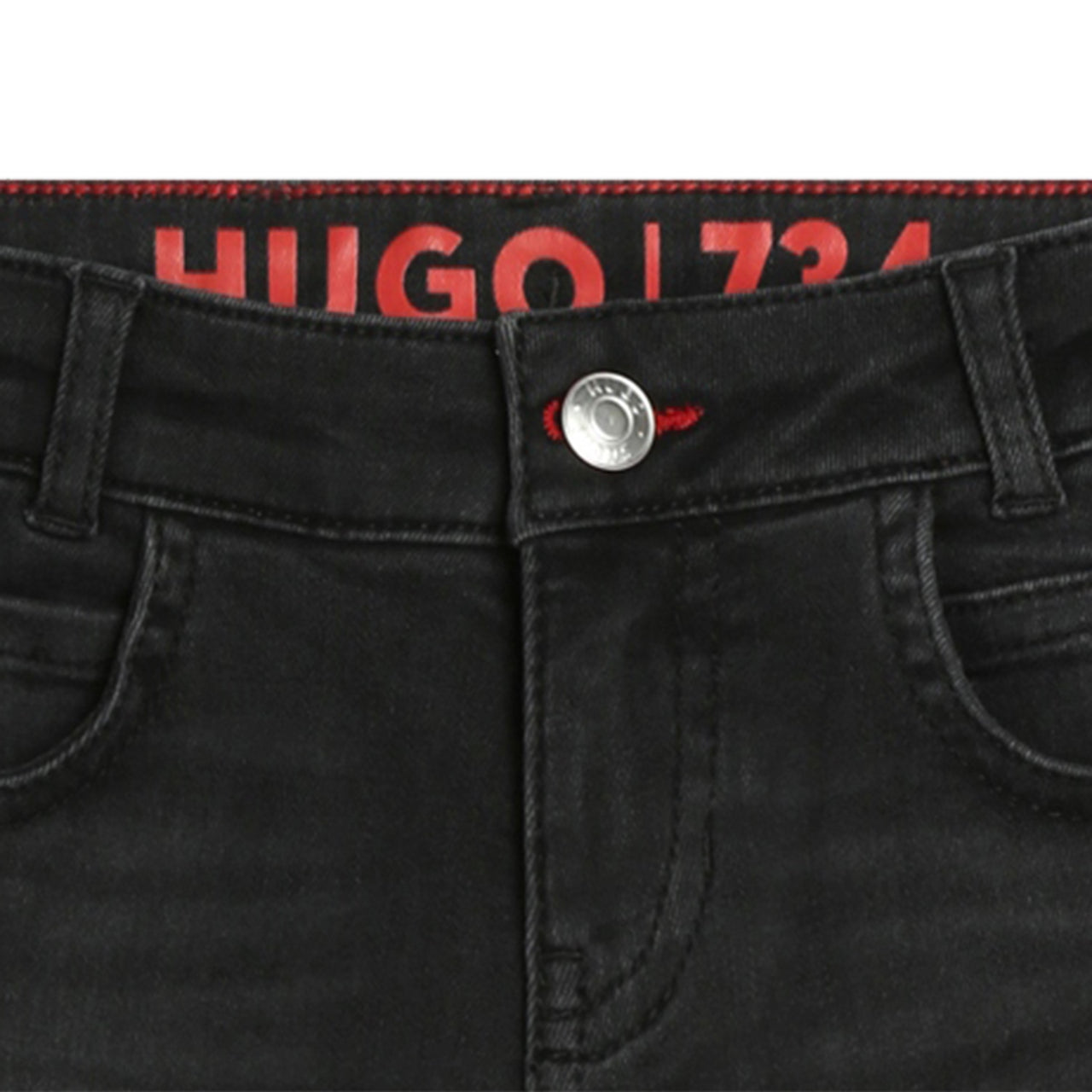 Jeans HUGO negro para niños y adolescentes