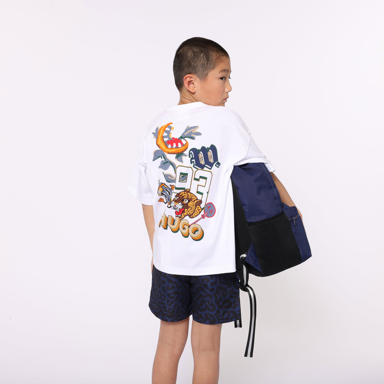 HUGO Backpack azul unisex para niño y adolecente