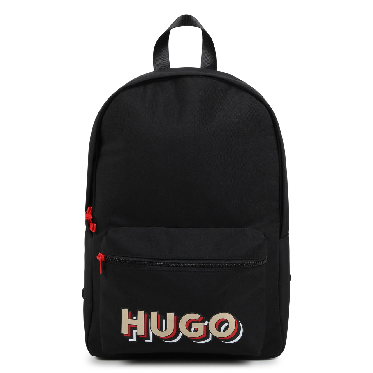 HUGO Backpack negra para niño y adolecente print