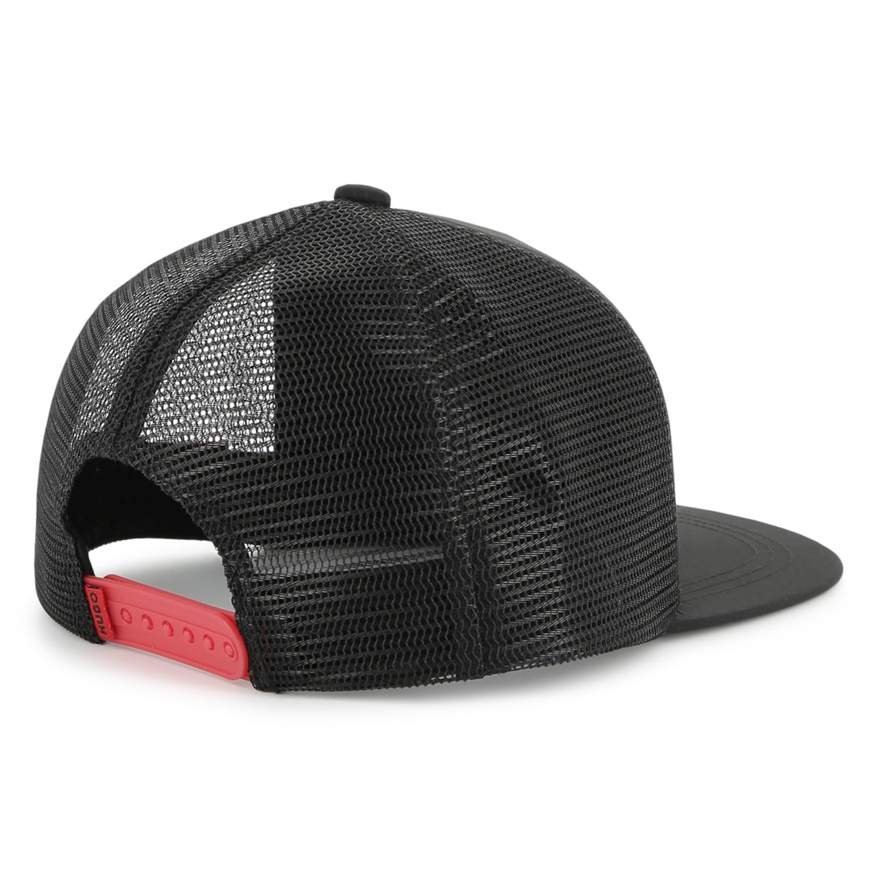 HUGO Gorra o cachucha para niño y adolescente negra logo en relieve