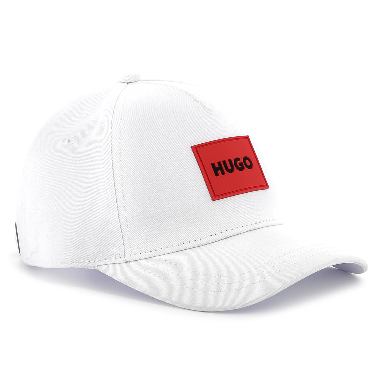 HUGO Gorra o cachucha para niño y adolescente unisex blanca aplicación logo rojo