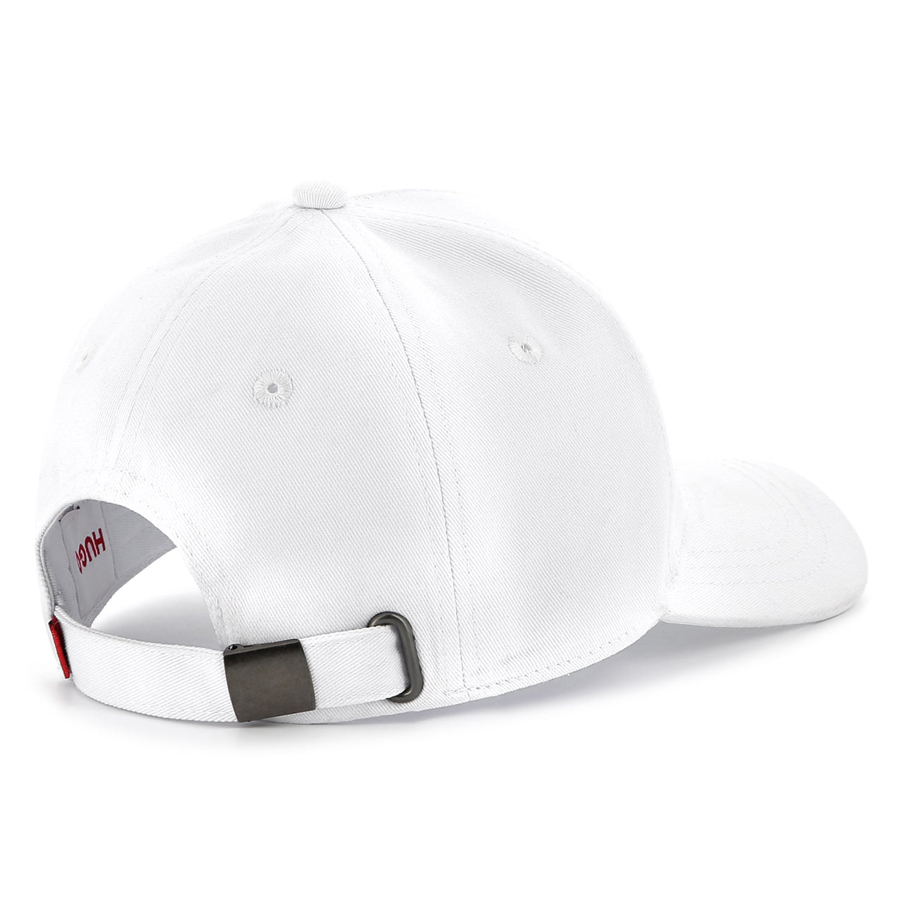 HUGO Gorra o cachucha para niño y adolescente unisex blanca aplicación logo rojo