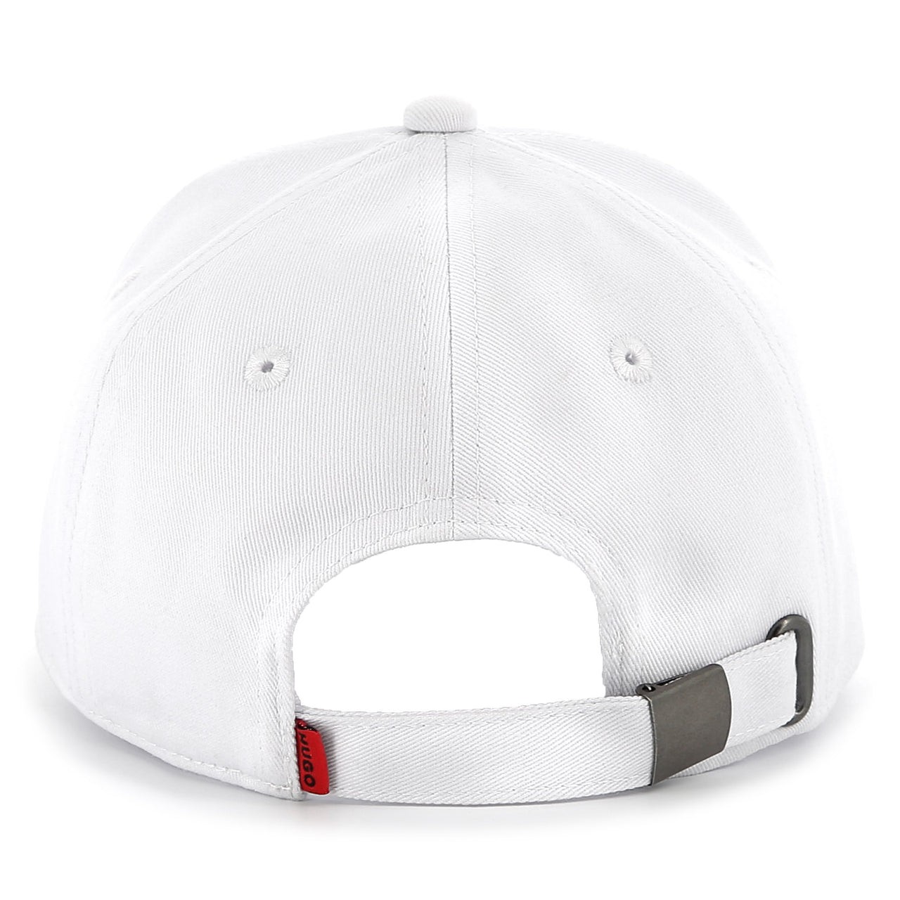 HUGO Gorra o cachucha para niño y adolescente unisex blanca aplicación logo rojo