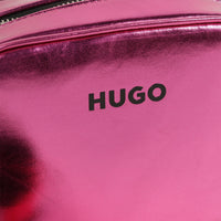 Thumbnail for HUGO bolsa para niña rosa metalico, con correa ajustable