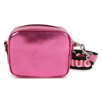 Thumbnail for HUGO bolsa para niña rosa metalico, con correa ajustable