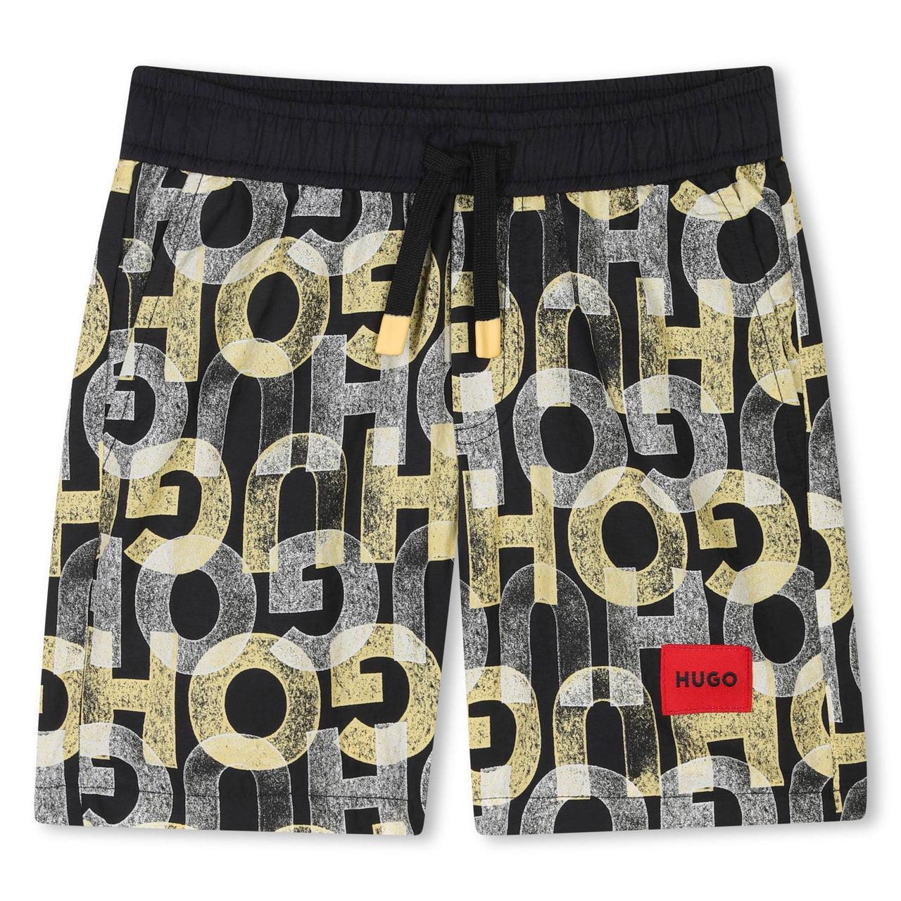 HUGO Traje de baño para niño y adolescente all over print logo