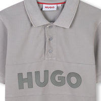 Thumbnail for HUGO playera polo para niño manga corta color gris