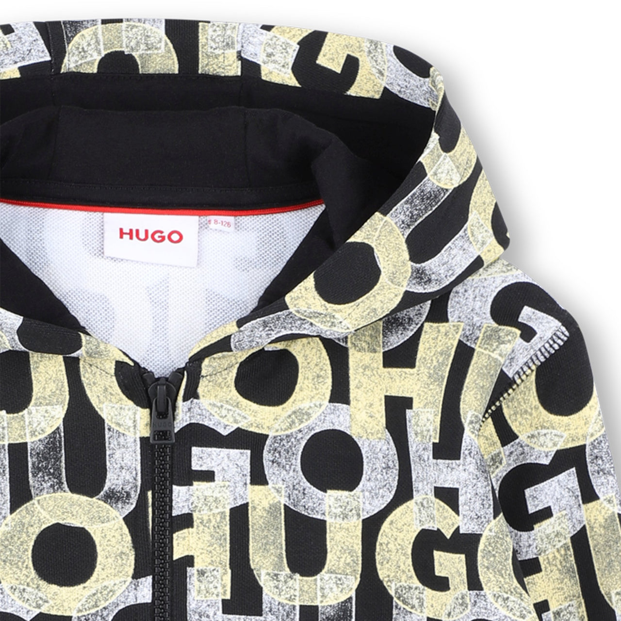 HUGO Sweter para niño adolescente  all over print logo