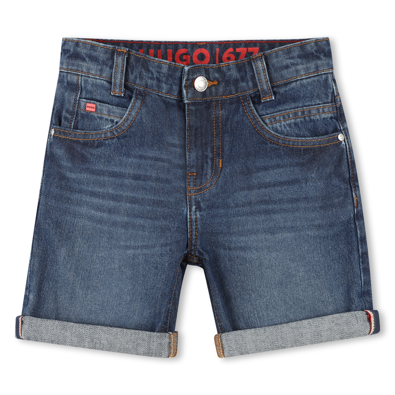 HUGO Short para niño adolescente en mezclilla